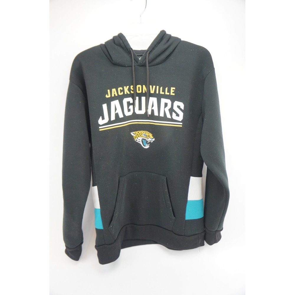 Jacksonville Jaguars NFL Team Apparel Black Hoodie Sweatshirt Men's Medium